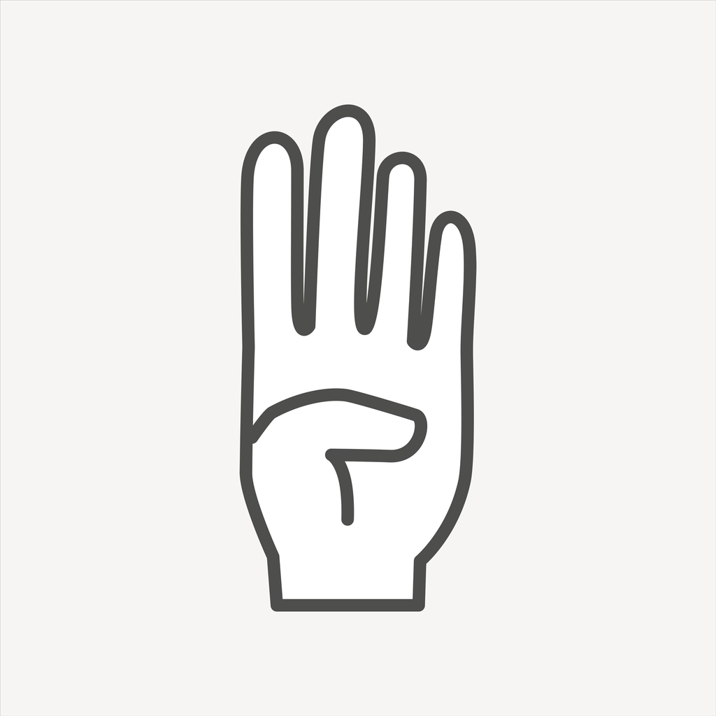 Hand sign illustration vector